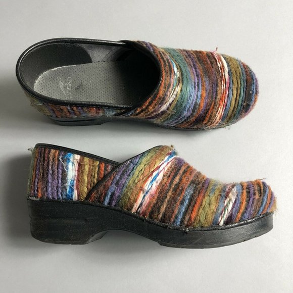 Dansko Shoes - Dansko Coated Yarn Professional Clogs // Colorful